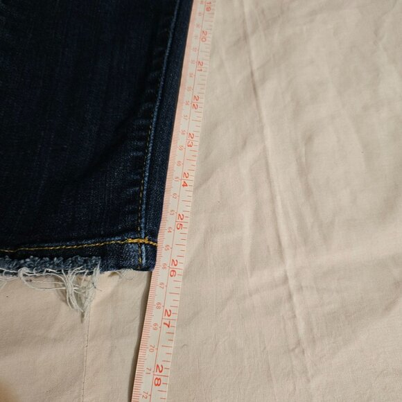 Judy Blue Womens Distressed Skinny Jeans Size 5/27 Dark Wash Denim - Picture 5 of 7